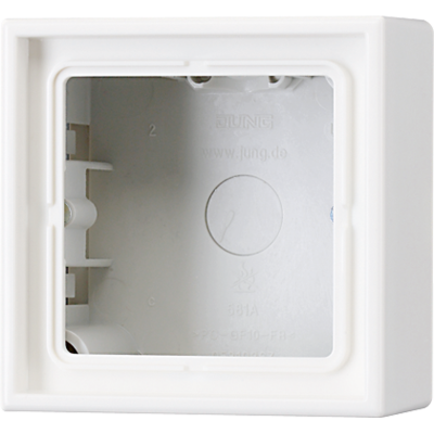 Рамка для вертикальной и горизонтальной установки, 1 пост, накладной монтаж; дюропласт; белый; LS990, LS581AWW