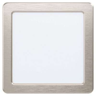 99168 Светодиод. встраив. светильник FUEVA 5, 10,5W (LED), 166х166, ET26, 1200lm, 3000K, сталь, нике