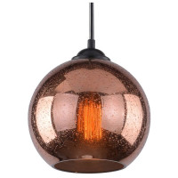 Arte Lamp SPLENDIDO, Подвес, цвет арматуры - черный, цвет плафона/декора - АНТИЧНАЯ МЕДЬ, 1х40W E27, A4285SP-1AC