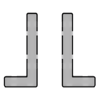 Модули подсветки клавиш выключателя/переключателя двухклавишного, S70, VLS080401 Модули подсветки клавиш выключателя/переключателя двухклавишного, S70, VLS080401
