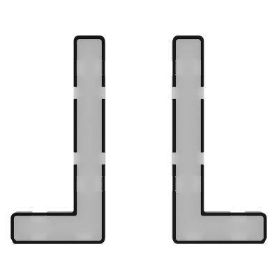 Модули подсветки клавиш выключателя/переключателя двухклавишного, S70, VLS080401
