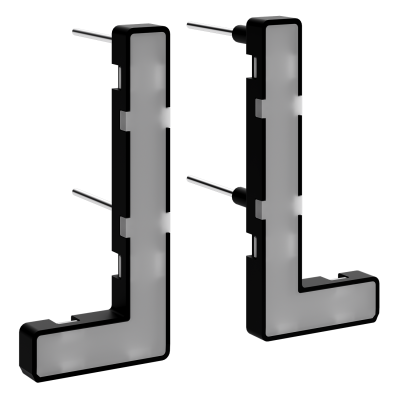 Модули подсветки клавиш выключателя/переключателя двухклавишного, S70, VLS080401