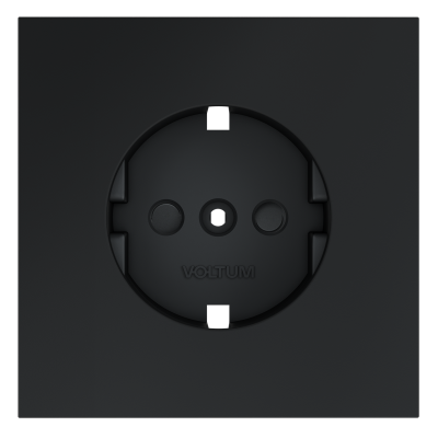 Накладка для розетки с заземлением и защитными шторками, S70 (графит), VLS000707