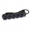 Удлинитель с заземлением Legrand 5 розеток с кабелем 1,5 м., цвет: черный