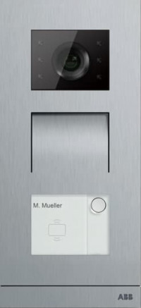 M21322P1-S - Станция вызова, видео, одноклавишная, сталь, с IC, Mifare/NFC - 2TMA070010X0017 M21322P1-S - Станция вызова, видео, одноклавишная, сталь, с IC, Mifare/NFC - 2TMA070010X0017