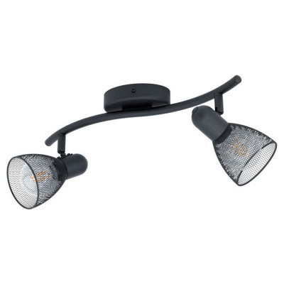 98622 Спот CAROVIGNO, 2х40W (E14), L340, B165, сталь, черный