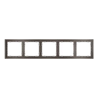 Рамка пластиковая VOLTUM S70 на 5 пост, (капучино), VLS100514