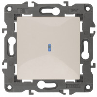 ЭРА 14-1102-02 Elegance Сл.кость Выключатель 1-кл с подсветкой