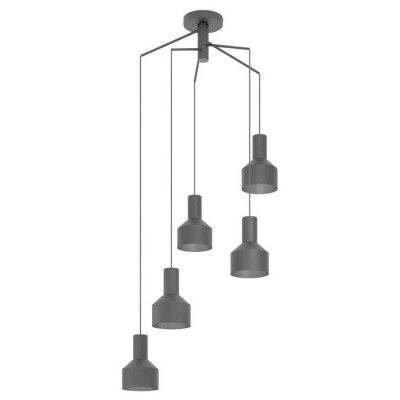 99553 Подвесной потолочный светильник (люстра) CASIBARE, 5x40W, E27, H1500, ?710, сталь, черный