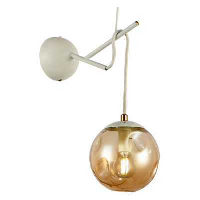 Evoluce SLE110201-01 Светильник настенный Белый/Янтарный E14 1*40W