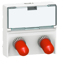 Legrand Волоконно-оптическая розетка - Программа Mosaic - 2 x ST - соединение байонетное - 2 модуля - белый, 078616 Legrand Волоконно-оптическая розетка - Программа Mosaic - 2 x ST - соединение байонетное - 2 модуля - белый, 078616