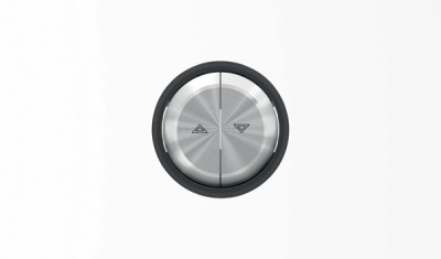 8644 CN - Клавиша для механизма выключателя жалюзи 8144 и 8144.1, серия SKY Moon, кольцо чёрное стекло - 2CLA864400A1501