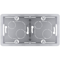 Legrand Коробка для накладного монтажа 2 поста - Legrand Inspiria - алюминий, 673992