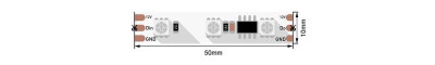 Лента светодиодная SPI WS2811 стандарт 5050 60 LED/м 144 Вт/м 12В IP20 RGB (уп.5м) SWG Standard 00-00007115