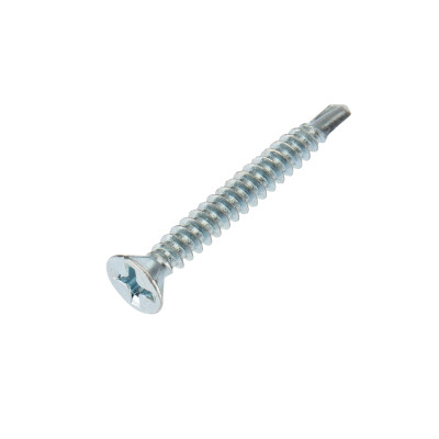 Саморез оконный сверло 3,9х32мм, белый цинк, короб (500 шт/уп) KRANZ , KR-01-3722-0012