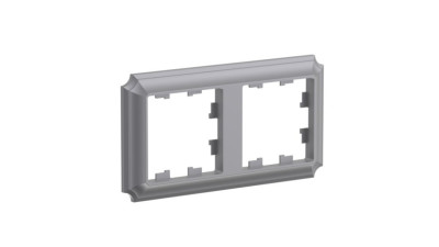 ATN100902 - ATLASDESIGN ANTIQUE 2-постовая РАМКА, универсальная, СТАЛЬ, Systeme Electric