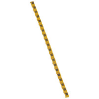 Legrand Маркер Duplix - чёрная маркировка на желтом фоне - заглавная буква W, 038432