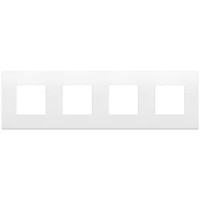 Vimar Накладка CLASSIC на 8 модулей (2+2+2+2) расстояние между центрами 71мм полярная матовая total look, 19669.B26