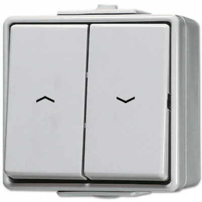 Выключатель для управления жалюзи; для накладного монтажа IP44, 609VW