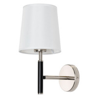 Arte Lamp RODOS, Бра, цвет арматуры - МАТОВОЕ СЕРЕБРО, цвет плафона/декора - БЕЛЫЙ, 1х60W E27, A2589AP-1SS