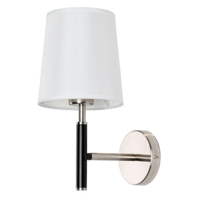 Arte Lamp RODOS, Бра, цвет арматуры - МАТОВОЕ СЕРЕБРО, цвет плафона/декора - БЕЛЫЙ, 1х60W E27, A2589AP-1SS