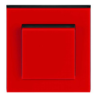 ABB Выключатель 1-клавишный, цвет красный - черный, серия Levit