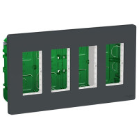 UNICA SYSTEM+ БЛОК скрытой установки 4х2 антрацит UNICA SYSTEM+ БЛОК скрытой установки 4х2 антрацит