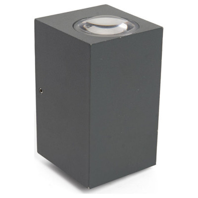 Светильник уличный светодиодный, 2*5W, 800Lm, 4000K, серый DH055, Feron 48488