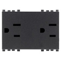 Vimar 2 розетки 2P+T 15A USA/SASO, серая, 19246 Vimar 2 розетки 2P+T 15A USA/SASO, серая, 19246