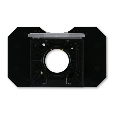 5530H-C67107 69 - Розетка ABB Levit для централизованных систем пылеудаления сталь / дымчатый чёрный - 2CHH506717C4069