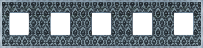 FD01445DNCB Fede Belle Epoque Tapestry Рамка 5-ная, Decornoir-Bright Chrome