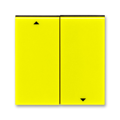 Клавиша двойная перекидная для жалюзийного выкл. символ «стрелки» пластик желтый глянцевая IP20 ABB LEVIT