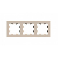 ATN001203 - ATLASDESIGN 3-постовая РАМКА, универсальная, ПЕСОЧНЫЙ, Systeme Electric
