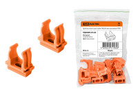 Крепеж-клипса для трубы ПНД 20 мм оранжевая TDM Electric, SQ0405-0122