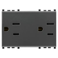 Vimar Две розетки SICURY2P+T 15A USA+SASO, 20243 Vimar Две розетки SICURY2P+T 15A USA+SASO, 20243