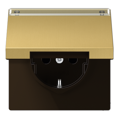 Штепсельная розетка SCHUKO 16A 250V~ с крышкой, защитой от детей, ME1520NAKLC