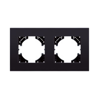 Рамка 2-постовая, стекло черный Kollinger Reflex MG RM2BK Рамка 2-постовая, стекло черный Kollinger Reflex MG RM2BK