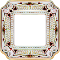 FD01361OPCL Fede Firenze Crystal De Luxe Рамка 1-ная, Gold White Patina
