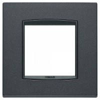 20642.15 - Vimar Накладка классика на 2 модуля антрацит матовый