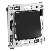 4402103 - ДКС Выключатель одноклавишный в стену, "Avanti", "Черный квадрат"