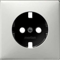 SD Накладка розетки 2К+З 16А 250В~, стальн.