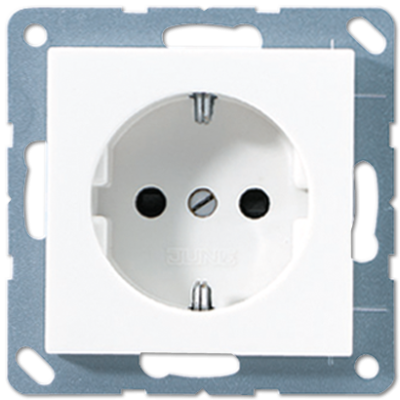 Розетка SCHUKO®; термопласт; белый, EP1420WW