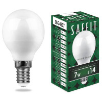 Лампа светодиодная, 7W 230V E14 2700K G45, SBG4507, Feron 55034