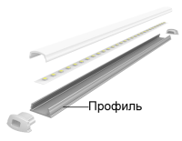 Профиль PAL 1105 гибкий (2м) анодированный, 5009523 Профиль PAL 1105 гибкий (2м) анодированный, 5009523