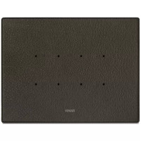 Vimar Накладка EIKON TACTIL для 4 модулей, натуральная кожа табак ( мин. 20 шт.), 21664.22