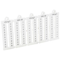 Legrand Листы с этикетками для клеммных блоков Viking 3 - горизонтальный формат - шаг 5 мм - цифры от 1 до 50, 039509 Legrand Листы с этикетками для клеммных блоков Viking 3 - горизонтальный формат - шаг 5 мм - цифры от 1 до 50, 039509