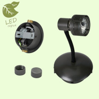 LUSSOLE BAY SHORE Трековый светильник, цвет основания - черный, плафон - металл (цвет - черный), 1x5,5W GU10, GRLSP-9821 LUSSOLE BAY SHORE Трековый светильник, цвет основания - черный, плафон - металл (цвет - черный), 1x5,5W GU10, GRLSP-9821