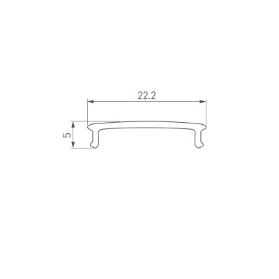 Экран FANTOM-W20-BEVEL-2000 OPAL (Arlight, Пластик), 039950
