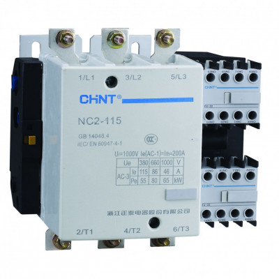 Chint Контактор NC2-115NS реверс 115А 110В/АС3 50Гц (R)., 235657