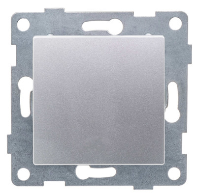 GUSI Ugra МЕХАНИЗМ Выкл. 1кл. 2-х полюсный, скрытая установка, 10А, 250В. Цвет: серебро., С11В5-004